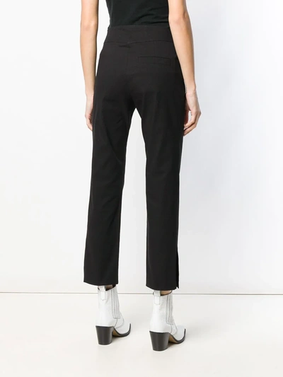 Shop Isabel Marant Cropped Trousers In Black