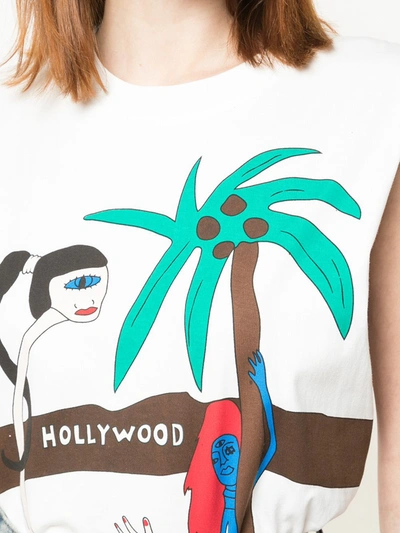 Haculla Printed Tank Top In White
