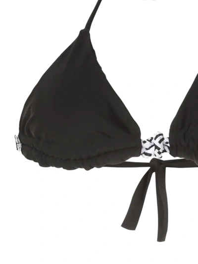 Shop Amir Slama Rope Trim Bikini Set In Black