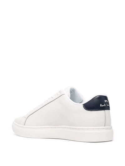 Shop Ps By Paul Smith Rex Zebra-print Leather Sneakers In White