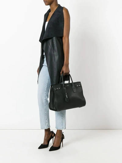 Shop Saint Laurent Sac De Jour Tote In Black