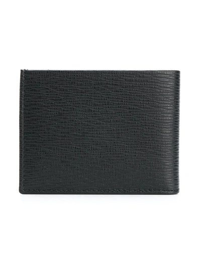 Shop Ferragamo Double Gancio Wallet In Black