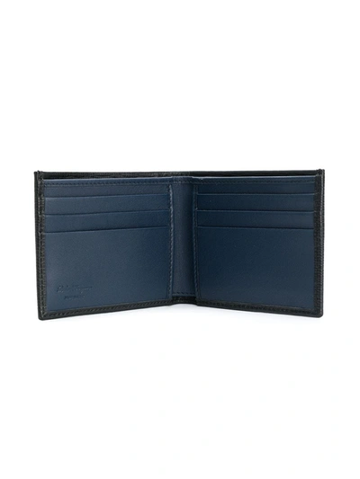 Shop Ferragamo Double Gancio Wallet In Black
