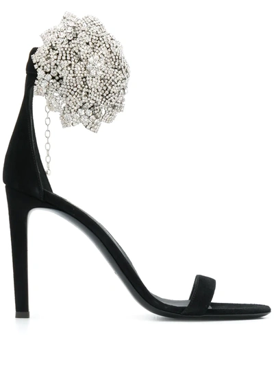 Shop Giuseppe Zanotti Fleur High-heeled Sandals In Black