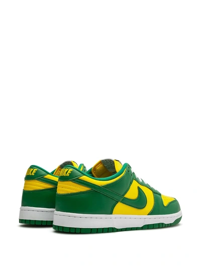 Shop Nike Dunk Low Retro "brazil" Sneakers In Green