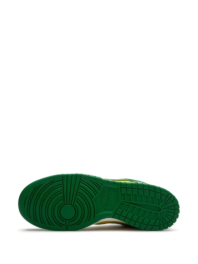Shop Nike Dunk Low Retro "brazil" Sneakers In Green