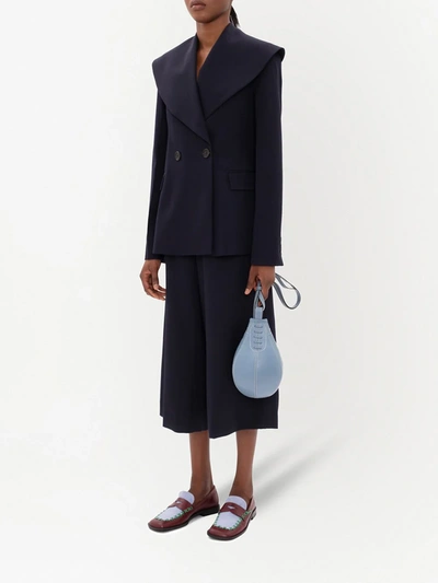 Shop Jw Anderson Shawl Lapel Tailored Jacket In Blue