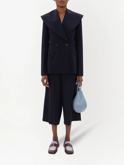 Shop Jw Anderson Shawl Lapel Tailored Jacket In Blue