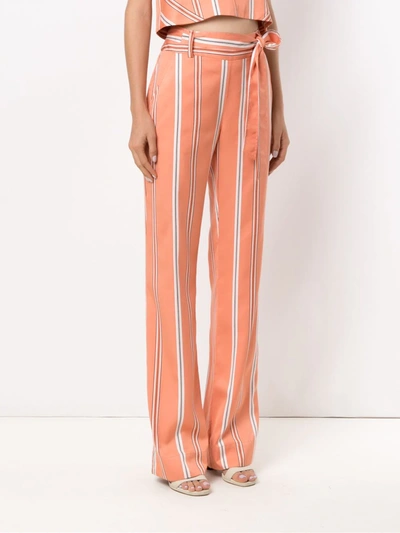 Shop Olympiah Piaggia Wide Trousers In Yellow