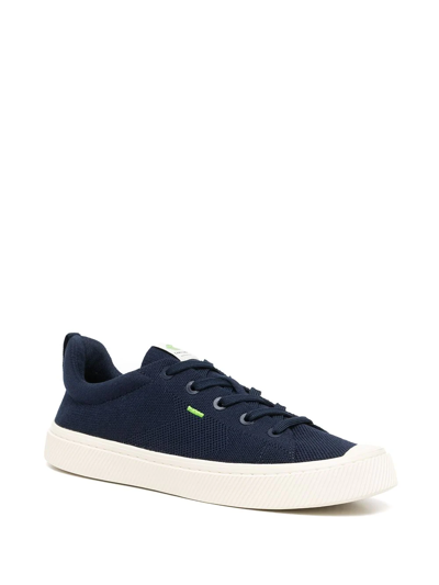 Shop Cariuma Ibi Low Knit Sneakers In Blue