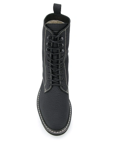 Shop Giuseppe Zanotti Lace-up Boots In Black