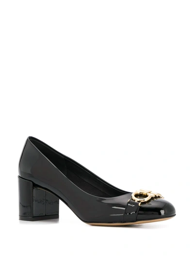 Ferragamo Women's Garda Patent Leather Pumps In Black