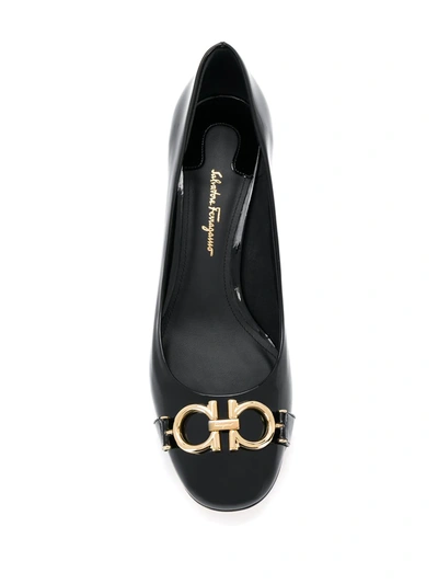 Ferragamo Women's Garda Patent Leather Pumps In Black