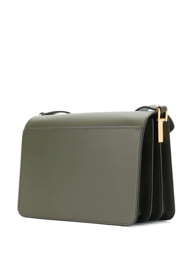 Shop Marni Trunk Shoulder Bag In Green