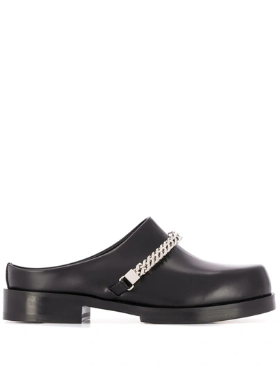 Shop Alyx Chain-detail Chunky Mules In Black