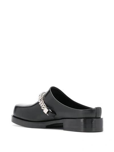 Shop Alyx Chain-detail Chunky Mules In Black