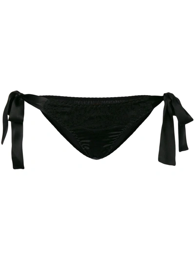 Shop Gilda & Pearl Lovers Of Montparnasse Silk Briefs In Black