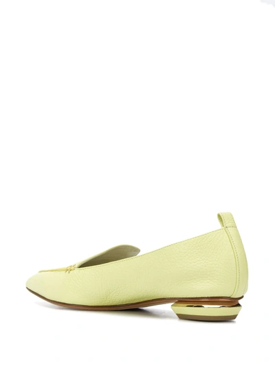 Shop Nicholas Kirkwood Beya Flat Loafers In Yellow