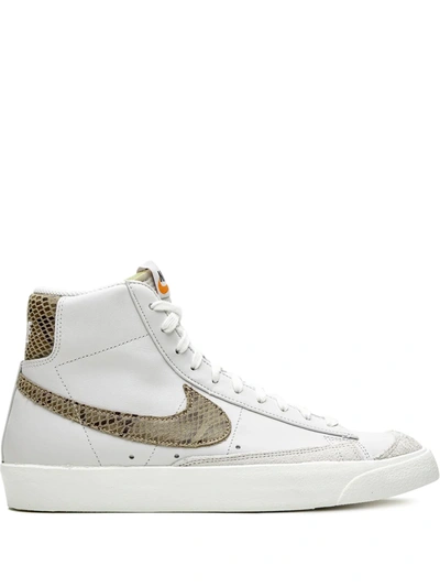 Shop Nike Blazer Mid '77 Vintage "snakeskin" Sneakers In White