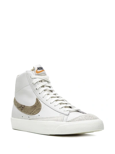 Shop Nike Blazer Mid '77 Vintage "snakeskin" Sneakers In White