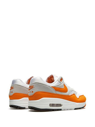 Shop Nike Air Max 1 Anniversary "magma Orange" Sneakers In White
