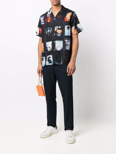 Shop Ps By Paul Smith Photographic-print Short-sleeve Shirt In Schwarz