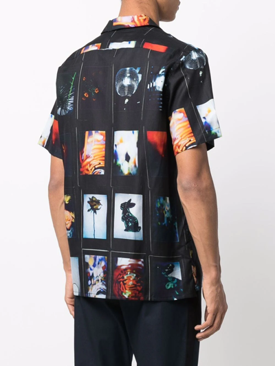 Shop Ps By Paul Smith Photographic-print Short-sleeve Shirt In Schwarz