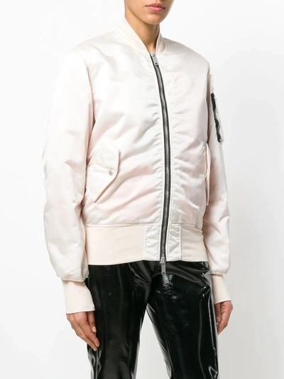 Ben Taverniti Unravel Project Basic Bomber Jacket In Pink
