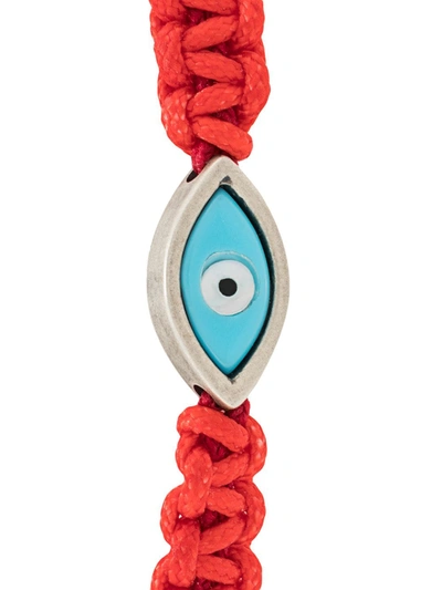 Shop Nialaya Jewelry Evil Eye Bracelet In Red