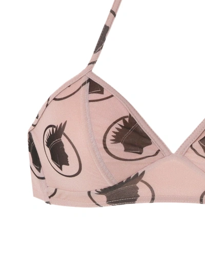 Amir Slama Printed Bikini Set In Neutrals