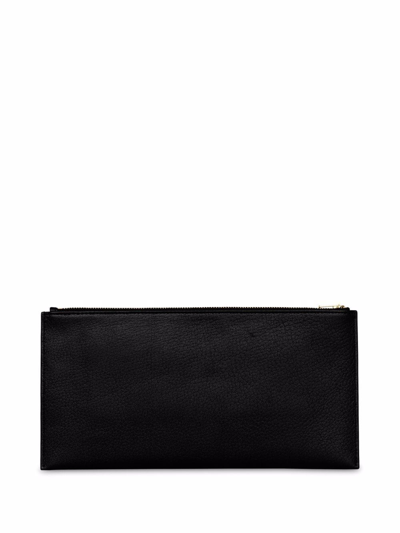 Shop Yu Mei Adrian Nappa Leather Document Holder In Black