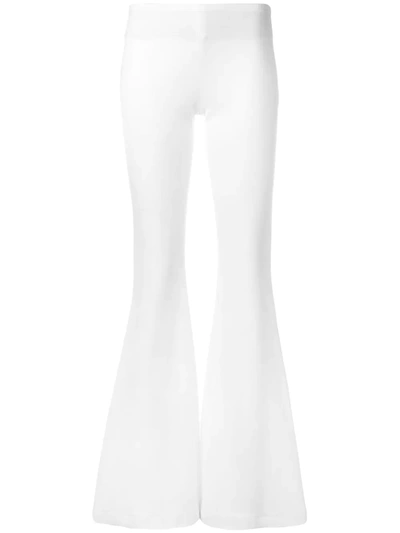 Shop Galvan Flared Trousers In White