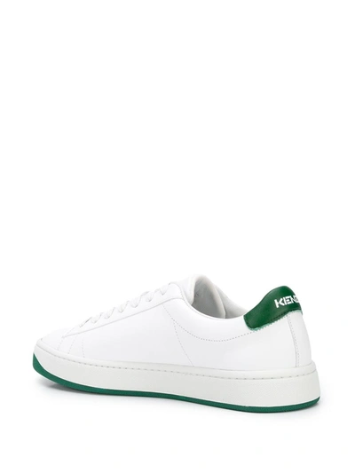 Shop Kenzo Two-tone Low-top Sneakers In White