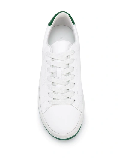 Shop Kenzo Two-tone Low-top Sneakers In White