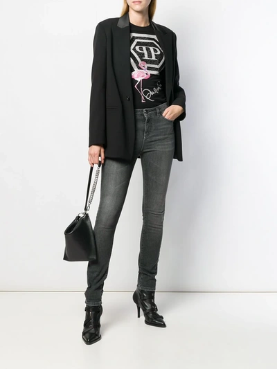 Shop Philipp Plein Miss Slim-fit Jeans In Black