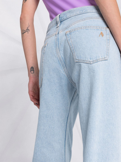 Shop Attico Straight-leg Boyfriend Jeans In Blau