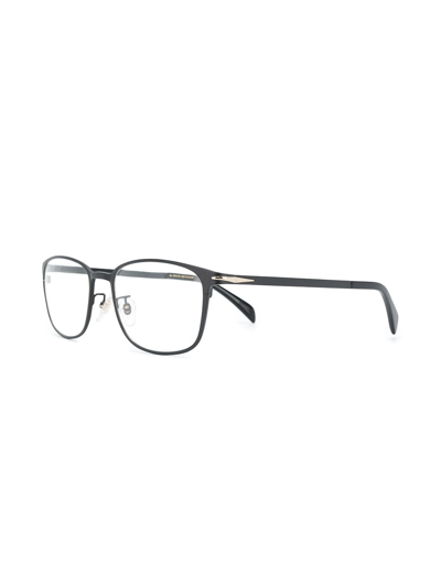 Shop David Beckham Eyewear Db 7016 Square Frame Glasses In Black