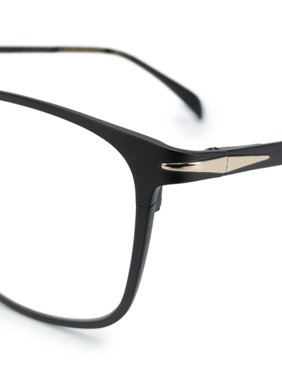 Shop David Beckham Eyewear Db 7016 Square Frame Glasses In Black