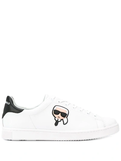 Shop Karl Lagerfeld Kourt Karl Ikonik 3d Sneakers In White