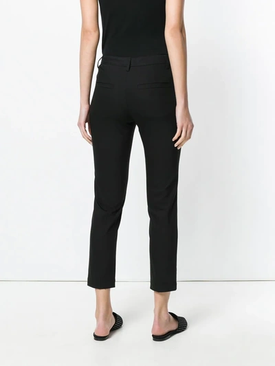 Brunello Cucinelli Slim Fit Trousers With Belt Loops And Side Pockets In Black