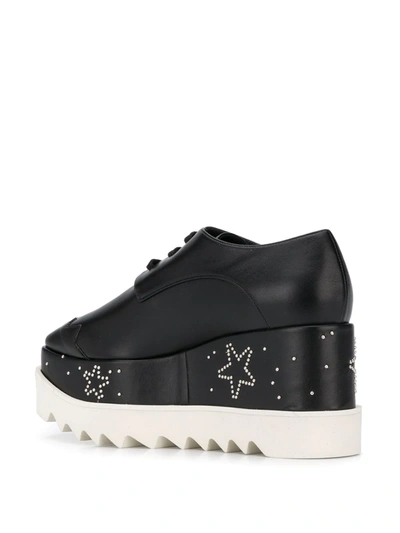 Shop Stella Mccartney Elyse Star-embellished Platform Shoes In Black