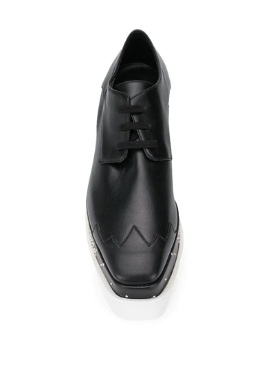 Shop Stella Mccartney Elyse Star-embellished Platform Shoes In Black