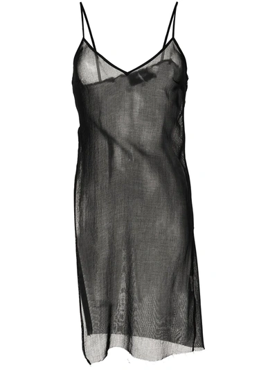 Shop Yang Li Sheer Tank Top In Black