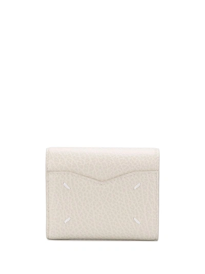 Shop Maison Margiela Leather Envelope Wallet In Grey