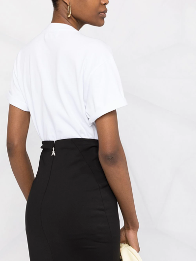 Shop Patrizia Pepe High-waist Pencil Skirt In Black