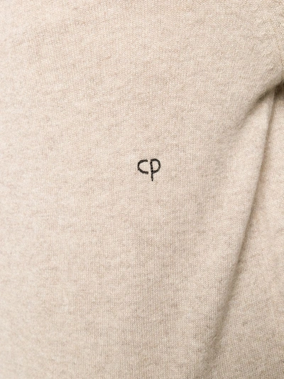 Shop Chinti & Parker Crew-neck Cashmere Sweater In Neutrals