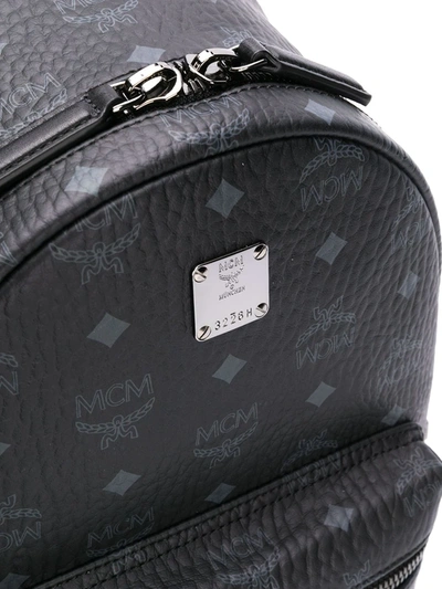 Shop Mcm Stark Studded Backpack In Black