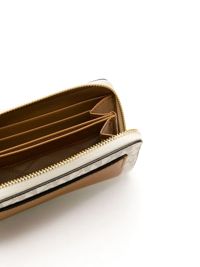 Michael Michael Kors Small Monogram Card Case In Neutrals