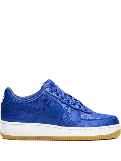 Shop Nike X Clot Air Force 1 Prm "blue Silk" Sneakers