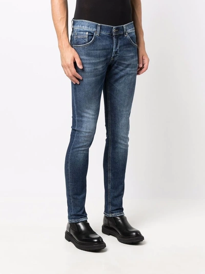 Shop Dondup Mid-rise Skinny Jeans In Blau